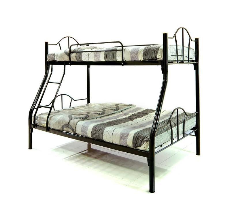 Metal Steel Double Deck Bed Frames, Furniture & Home Living, Furniture