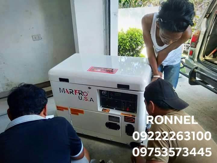 MarPro USA 10kva Diesel Silent Type Generator - Original (Category: Construction Tools & Equipment) located in Valenzuela. Submitted by ronnelpowertools (Listing ID 239114310, Image 3). Description: Price - 76k DR MarPro USA 10kva Diesel Silent Type Generator - Original Model: MPD10000E Frequency: 60Hz Speed: 3600 r/min Voltage: 220V Current: 55/27A Rated output: 9.5kva Max. output: 10kva DC output: 12V/8.3A Power factor: 1.0 Phase No. 1 Noise le
