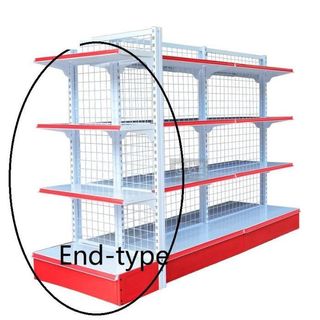 Grocery Rack End Type High Quality Gondola Display Shelves Rack White Or Red