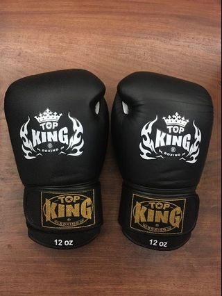 Top king 12oz muai thai boxing gloves