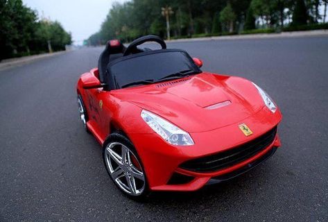 Electric rechargeable ferrari car for kids