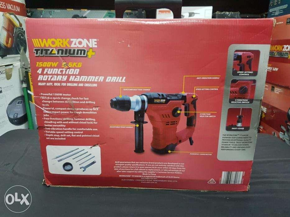 Workzone 1500w discount rotary hammer drill