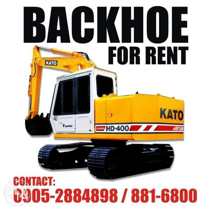 For RENT Construction Backhoe w/ Breaker w/ TESDA Operator, Business