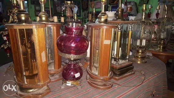 Table Lamps different types and Shapes Vintage Antiques USA import