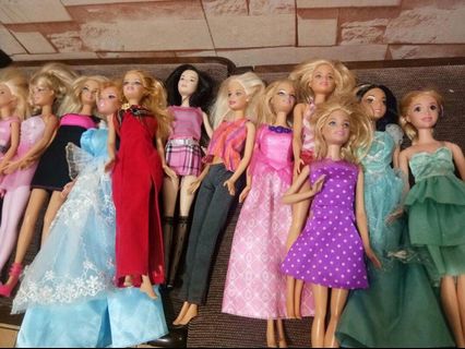 Authentic Barbie Dolls Mattel