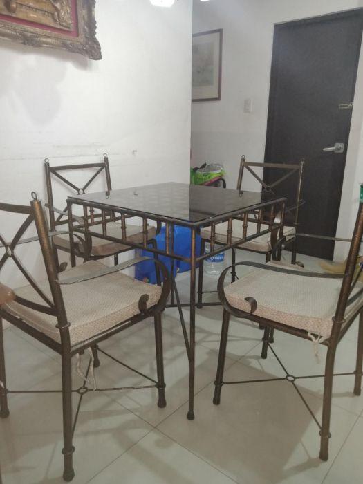 For Sale! Wrought iron Garden set. Dining set, Furniture & Home Living