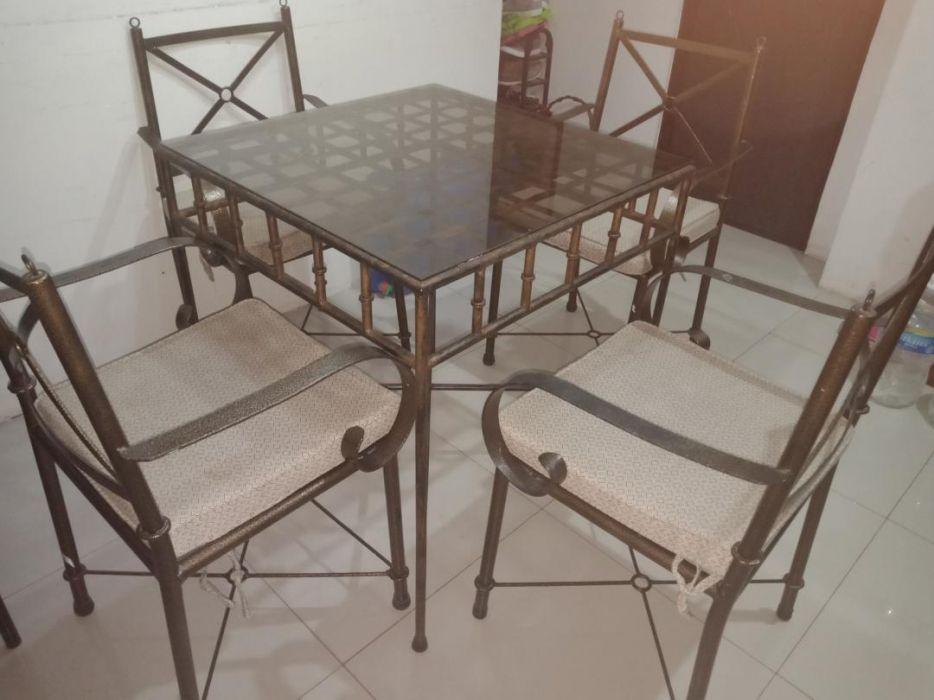 For Sale! Wrought iron Garden set. Dining set, Furniture & Home Living
