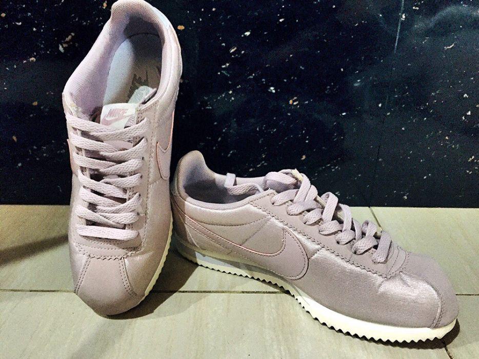pink nylon nike cortez