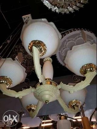 Chandelier ceiling fan drop lights lampshade