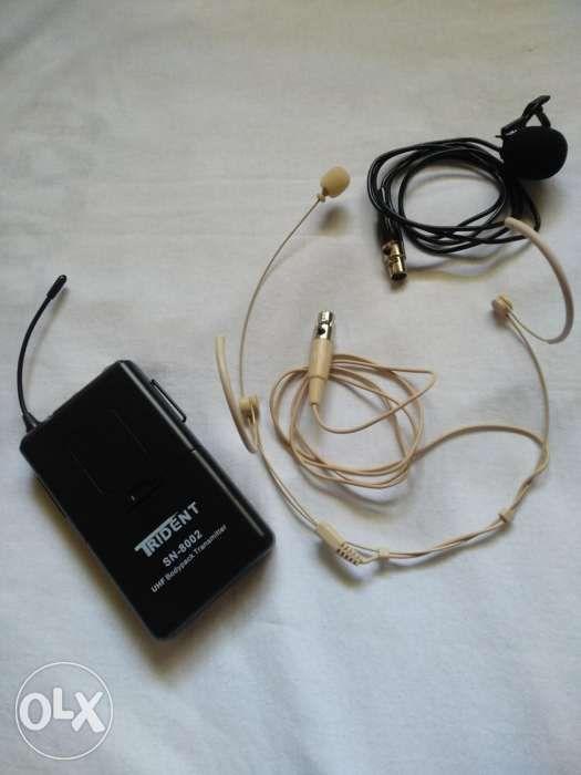 lapel mic headworn headset receiver trident, Audio, Microphones on