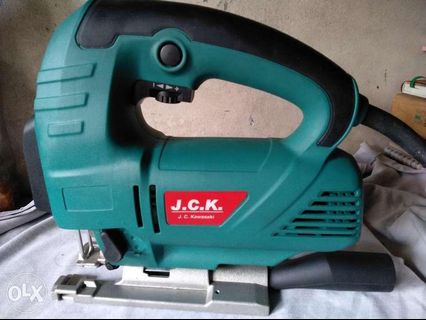 JCK jig saw with blades circular drill carpentry wood table chair tool