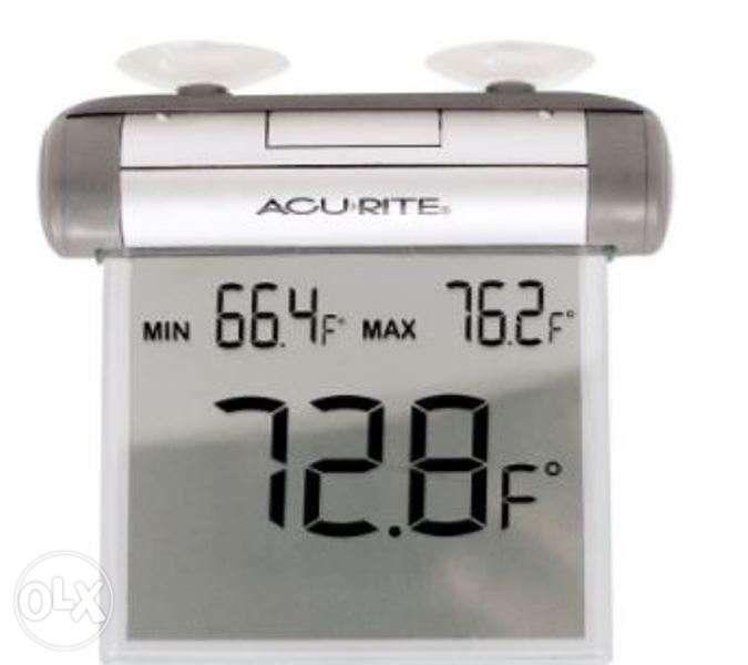 Acurite 00603a1 Digital Indoor Outdoor Window Thermometer Suction Indoor Outdoor Window Thermometer