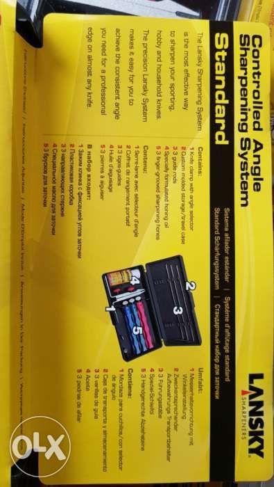 Lansky Sharpener Knife Sharpener (Category: Bicycles) located in Cebu City. Submitted by delta.wan (Listing ID 239211196, Image 3). Description: Lansky Knife Sharpener MADE IS USA. BRAND NEW. Controlled Angle Sharpening System Standard coarse/ medium / fine grit hones BRAND NEW.