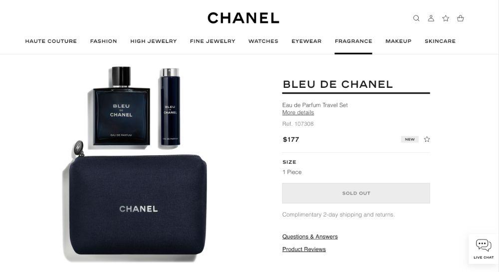 Bleu de Chanel Eau de Parfum Refillable Travel SprayFashionela