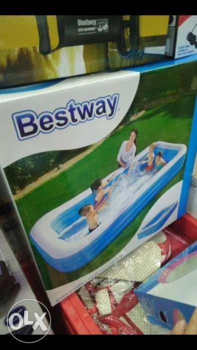 Bestway swimming pool Inflatable with air pump, Furniture & Home Living ...