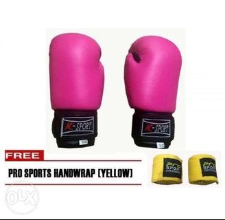 K Sports Boxing Gloves with Handwrap
