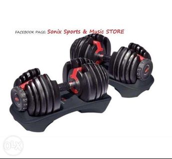 Bowflex Adjustable Dumbbells Pair With Stand