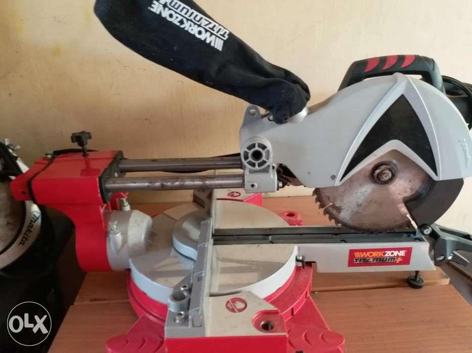 Workzone titanium 1700 sliding mitre saw, Home &amp; Furniture 