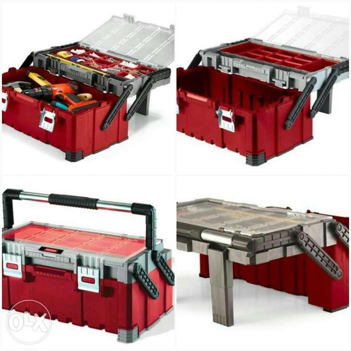 Keter Heavy tool box (Category: Storage Boxes & Baskets) located in Manila. Submitted by joeyroque09 (Listing ID 239254158, Image 2). Description: Heavy duty tool box With Organizer screw rack External dimension Dimension: 18" x 9.4" x 5.7" Gallon: 3.5 Liters: 13.2 Brand : Keter Made in usa = 2050 call us for more info..