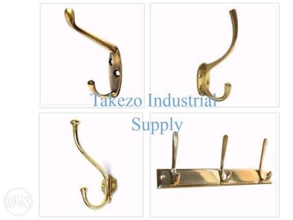 Solid Brass Wardrobe Hook
