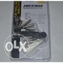 33 in 1 Twin Bike Tool Set (Category: Bicycles) located in Manila. Submitted by joeyroque09 (Listing ID 239258433, Image 3). Description: 33 in 1 Twin Bike Tool Set Brand: Ameriman 6-Hex Key:2-2.5-3-4-5-6(51L) mm 1-Nut Driver: 8mm 5-Open Wrench: 9-10-12-13-15 mm 3-Spock Wrench:14G, 15G, 0.136” 2-Screwdriver: Slot:5, PH:2 (Φ5mm) 3-Rubber Patches(25mm Dia) 3-Rubber Patches(24*32mm Dia) 3-Rubber Patches(34*52mm Dia) 2-20mm Valve Tubing 1-20×30mm Met