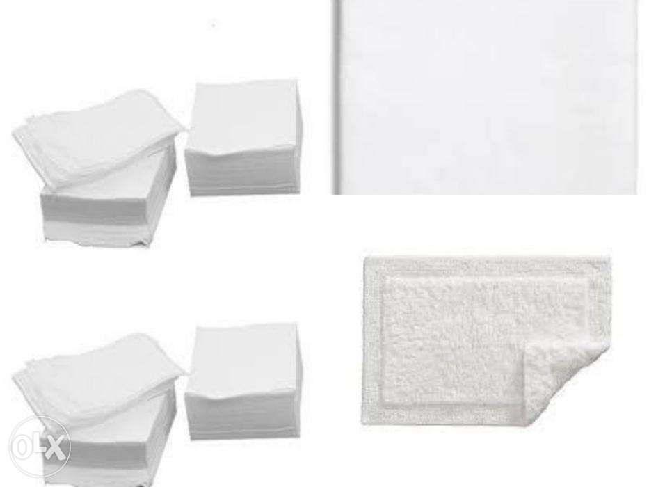 White Rectangular Rags Meison cotton rags 2ply white rectangular on Carousell