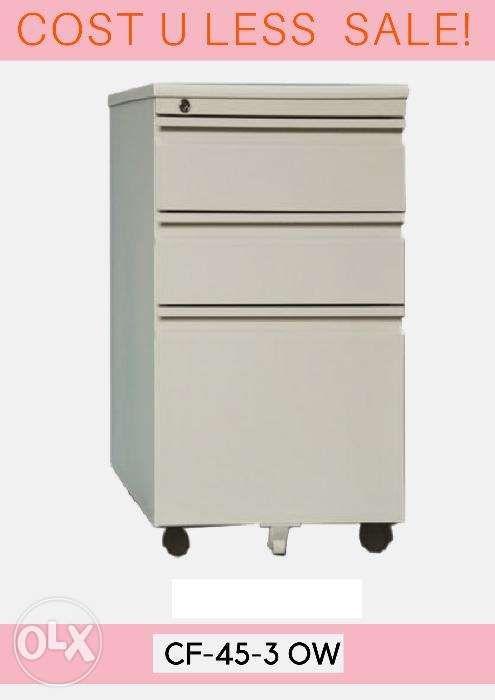 Off White Mobile Pedestals Customize File Cabinets Office
