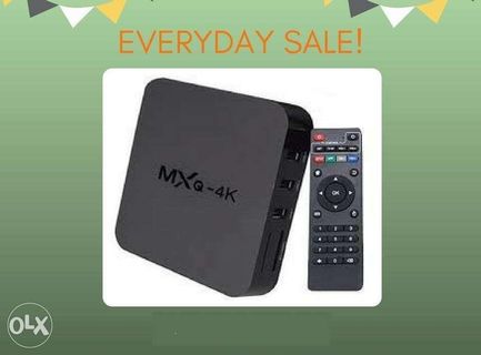 MXQ 4K TV BOXBLACKQUADCORE with Kodi_Android TV Box for Online Surf