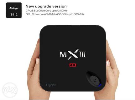 MXIII TV BOX MULTIMEDIA PLAYER 4K x 2K resolution Android TV Box
