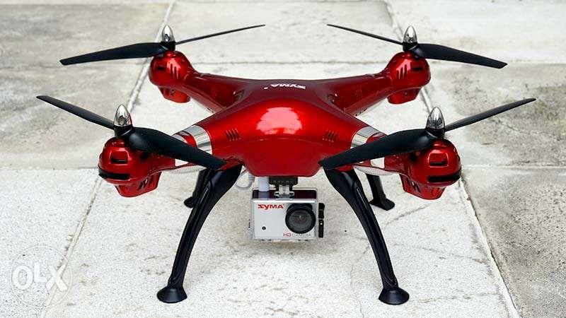 syma red drone