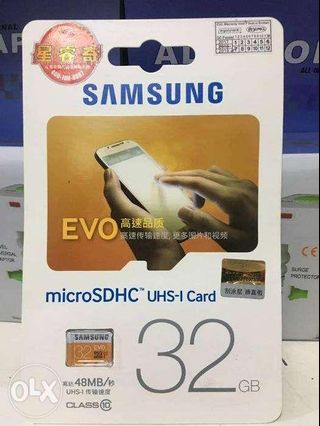 SAM32GB Original Samsung 32GB 48MBS Class 10 Micro SDHC Card SD CARD