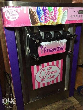 Soft Ice Cream Machine  Table Top 3 Nozzle Bnew w Wrty iFreeze