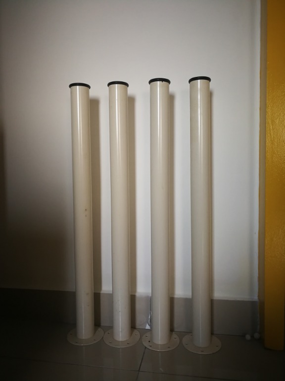 ADILS Leg (IKEA) White Table Legs (4 Legs), Furniture & Home Living
