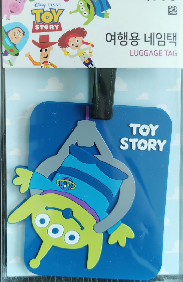 LAST PIECE Authentic Disney Toy Story Alien Luggage Tag (Brought back