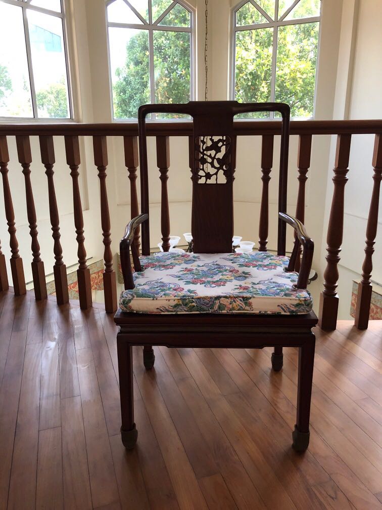 Antique Rosewood chair, Furniture, Tables & Chairs on Carousell