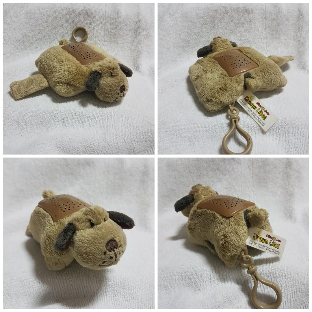 Authentic Dream Lites Pillow Pets Keychain Snuggly Puppy On