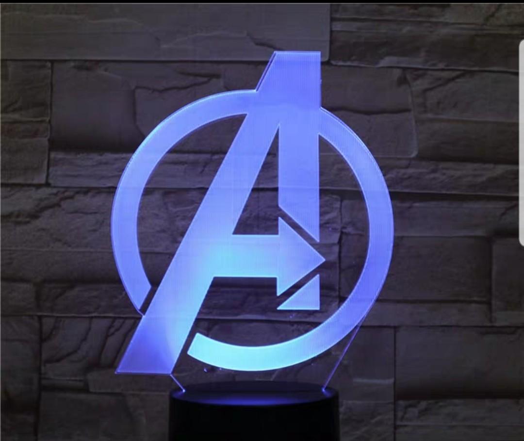 Avengers Logo Led Toys Games Bricks Figurines On Carousell