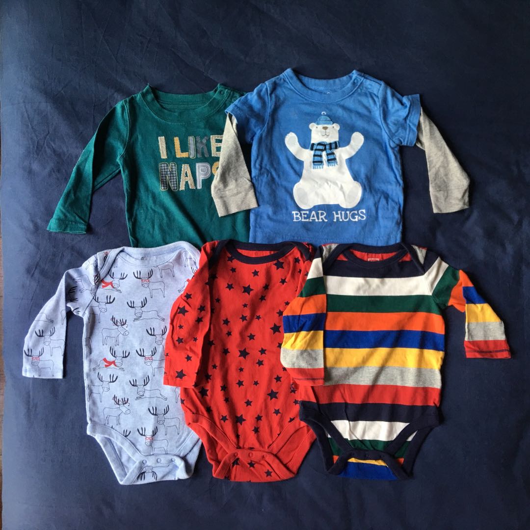 Baby gap long shop sleeve onesies