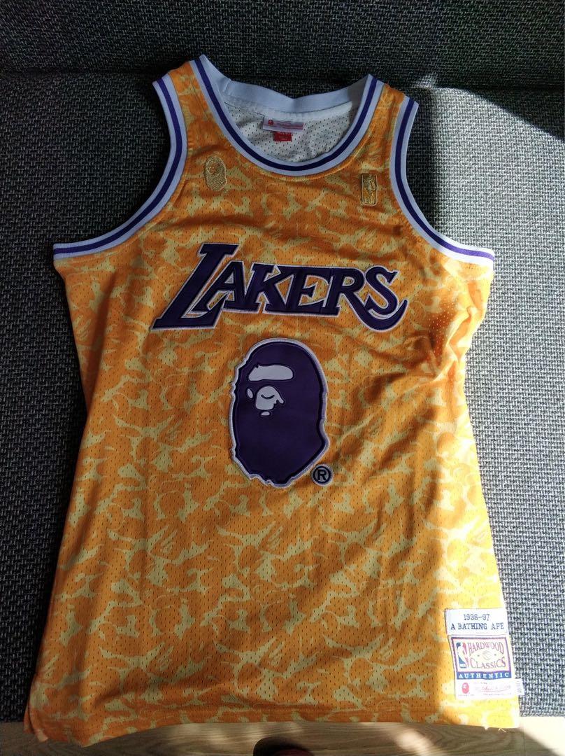 bape lakers jersey price