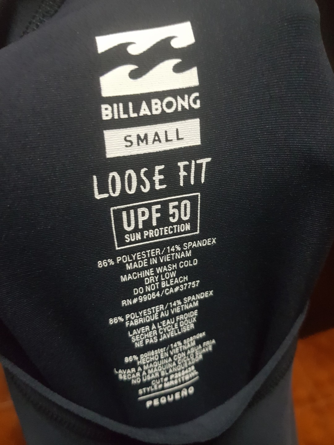 billabong rn 99064 ca 37757 shirt