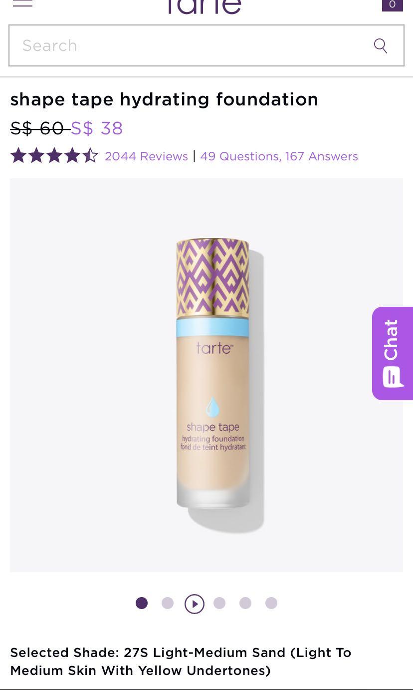 Fond De Teint Tarte Shape Tape Hydrating - Teinte Mahogany 30 Ml - Neuf