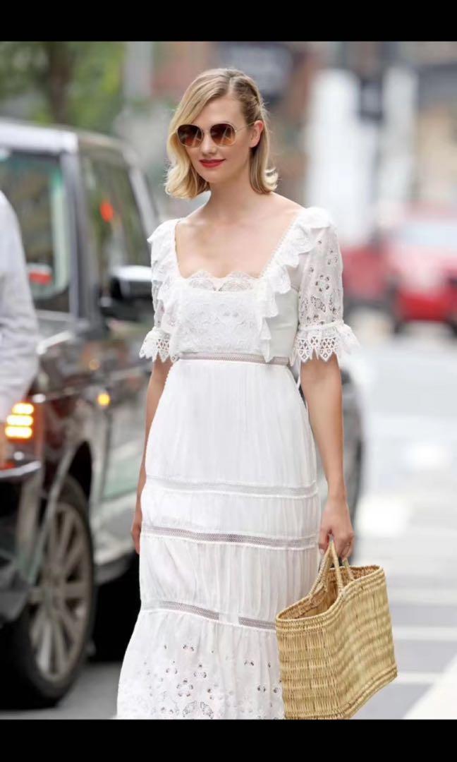 BNWT Authentic Self Portrait Floral Embroidered Midi Dress, Women's  Fashion, Tops, Sleeveless on Carousell