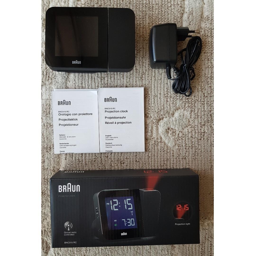 Braun Digital Global Radio Controlled Projection Clock BNC015 RC, Audio