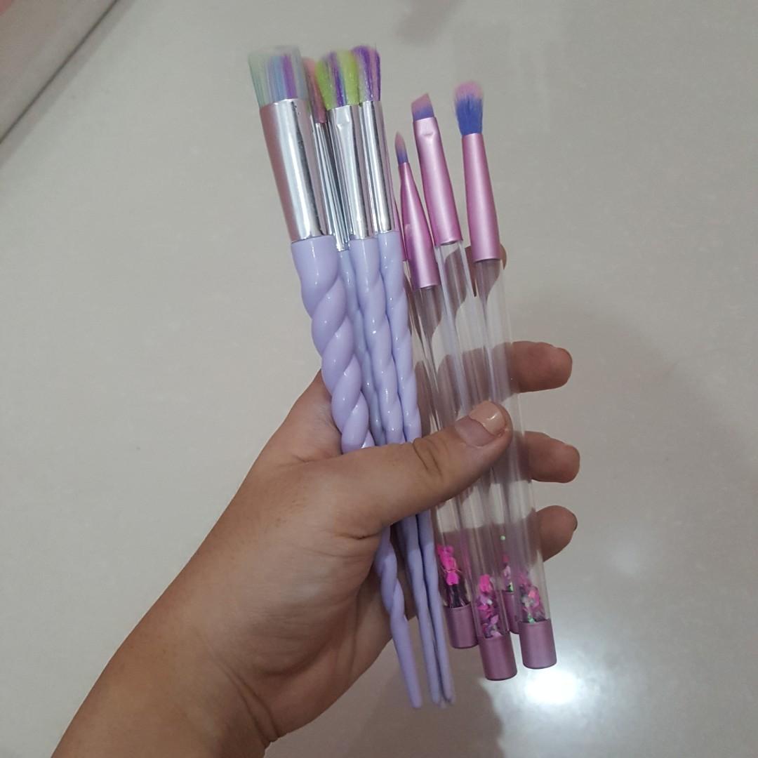 Brush Make Up Unicorn Glitter Import Health Beauty Makeup On