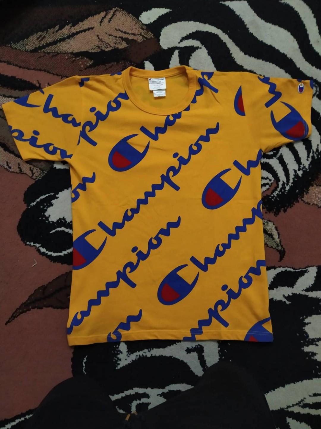 champion heritage tee yellow
