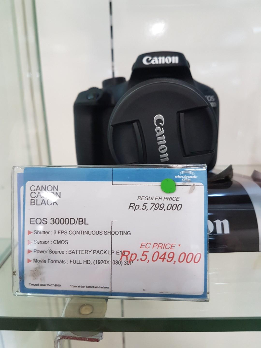 Cicilan tanpa kartu Kredit Kamera Canon Eos 3000D