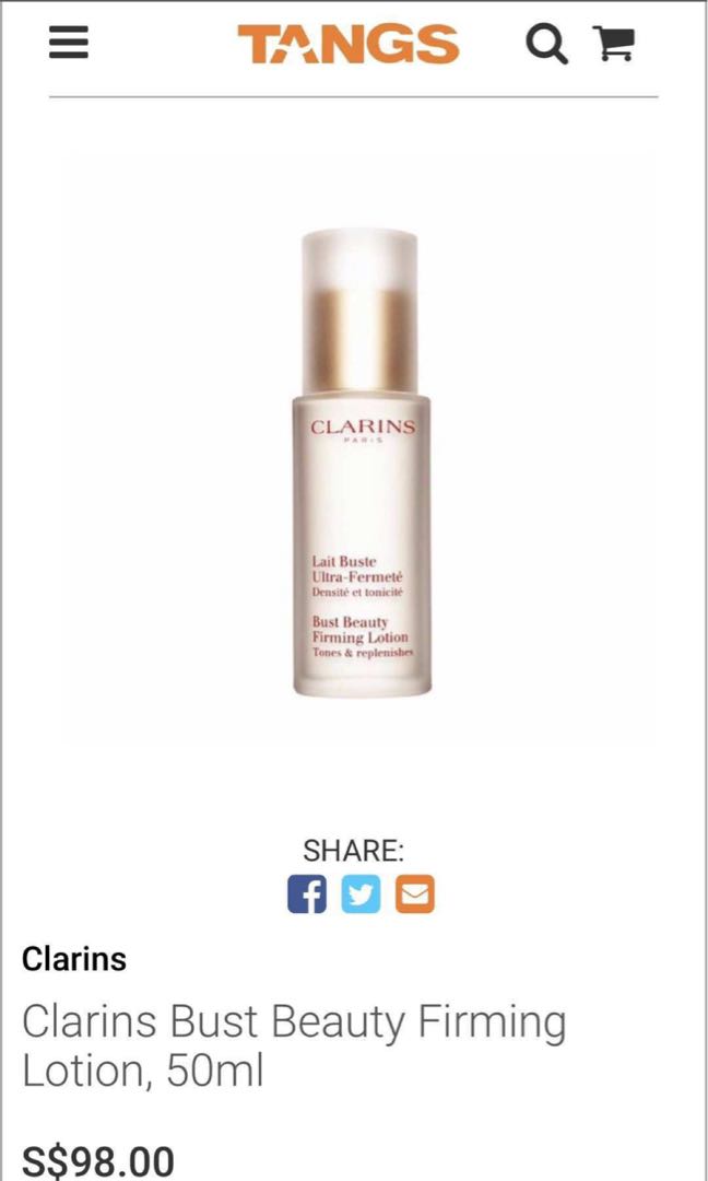 clarins bust beauty firming lotion 50ml
