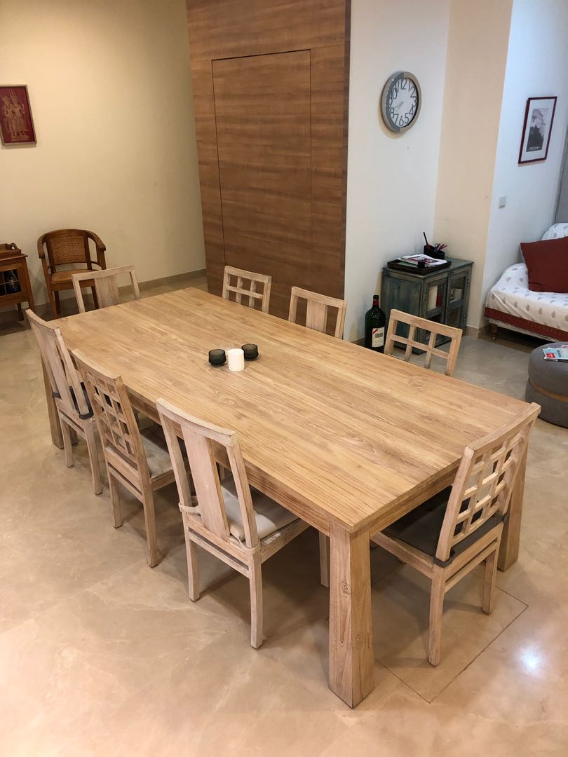 Dining Table w/8 Chairs Origin Asia, Furniture & Home Living