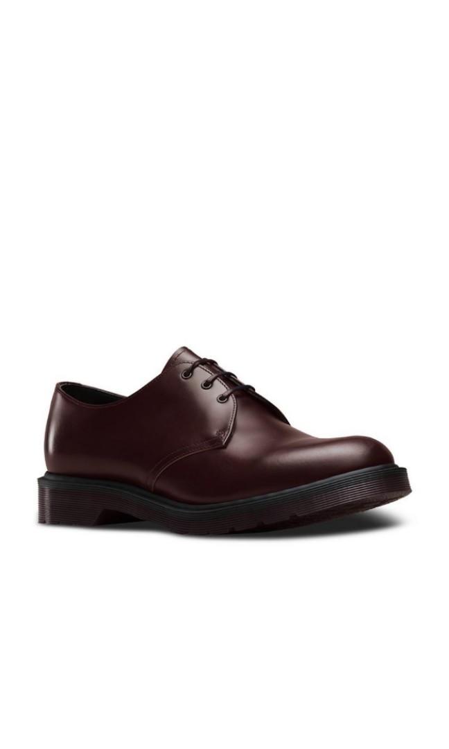 Dr. Martens Classic 1461 Merlot Boanil Brush shoes. Made in