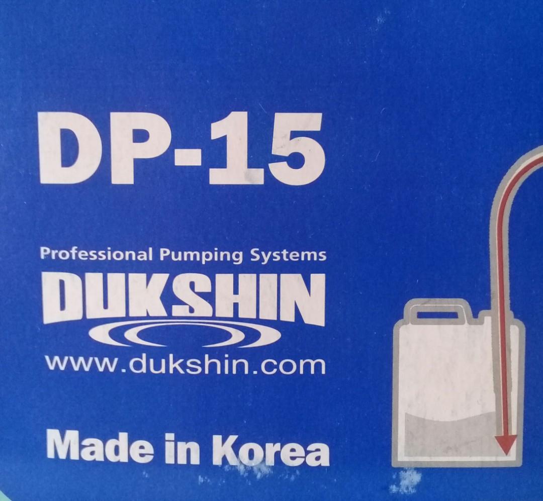 Dukshin Korea Mini Siphon Transfer Pump (Category: Construction Tools & Equipment) located in Manila. Submitted by raineshop77 (Listing ID 238693212, Image 2). Description: Siphon Pump for Pail and Container Made in Korea DP-15 Model 12 Liter/Minute For Kerosene Light oil Diesel Chemical Insecticides Gasoline Water (notvdrinking water) Alcoholic Drinks NOT TOXIC MATERIALS NON CORROSIVE SMS 09154249914.